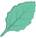 Leaf Line Vector Isolated Icon customized and editable