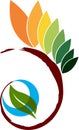 Leaf logo Royalty Free Stock Photo