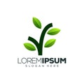 Leaf logo design vector illustrations