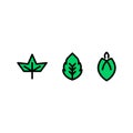 The leaf logo represents a business or industry