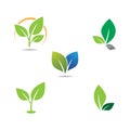 Leaf logo vector icon Royalty Free Stock Photo