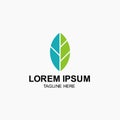 Leaf Logo Vector Template Design Illustration Royalty Free Stock Photo