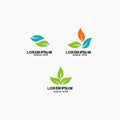 Leaf Logo Vector Template Design Illustration Royalty Free Stock Photo