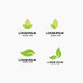 Leaf Logo Vector Template Design Illustration Royalty Free Stock Photo