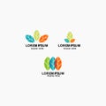 Leaf Logo Vector Template Design Illustration Royalty Free Stock Photo