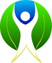 Leaf man logo