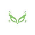 Leaf Mask Logo Royalty Free Stock Photo