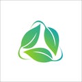 Leaf - nature icon logo vector Royalty Free Stock Photo