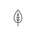 Leaf outline icon