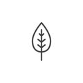 Leaf outline icon