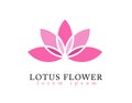 Lotus flower logo Royalty Free Stock Photo