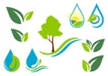 Health care icons set. Wellness and ecology