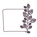 Leaf silhouette decoration design