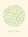 Leaf texture circle decor pattern background