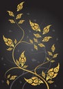 Leaf of thai tradition vector Royalty Free Stock Photo