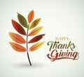 Leaf of Thanks given design