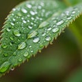 The leaf is visible, with veins running through it, adding depth to the Royalty Free Stock Photo