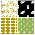 Leaf Wallpaper Swatch Set Royalty Free Stock Photo
