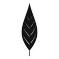 Leaf of willow icon, simple style