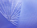 Leafy blue thread work