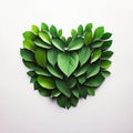 Leafy Embrace, Nature\'s Symbol of Love, Generative AI