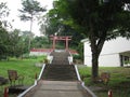 Steps up to Nihon Koen near the university of Los Banos, Philippines Royalty Free Stock Photo