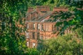 A Leafy Street With Traditional Red Sandstone Tenement Flats in Glasgow Scotland Royalty Free Stock Photo
