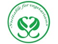 Leafy vegetarian symbol