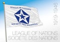 League of Nations historical flag, 1919 - 1946