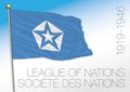 League of Nations historical flag, 1919 - 1946