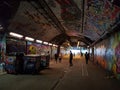 Graffiti in Leake Street Tunnel London Royalty Free Stock Photo