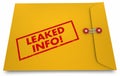 Leaked Info Classified Documents Exposed Envelope Royalty Free Stock Photo