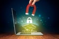 Leaked pwned passwords and data breach concepts