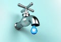 Leaking Faucet: Embrace the Power of Water Conservation - 3D Illustration