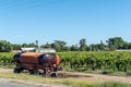 Leaking water trailer, vineyard in Kanoneiland