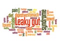 Leaky gut syndrome word cloud concept 3