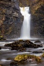 Lealt Falls long exposure in scotland Royalty Free Stock Photo
