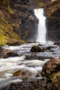 Lealt Falls long exposure in scotland Royalty Free Stock Photo