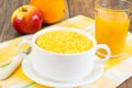 Lean food corn porridge Royalty Free Stock Photo