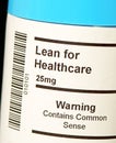 Lean for Healthcare Royalty Free Stock Photo