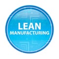 Lean Manufacturing floral blue round button