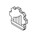 lean manufacturing mechanical engineer isometric icon vector illustration Royalty Free Stock Photo