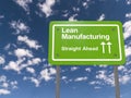 Lean manufacturing sign Royalty Free Stock Photo