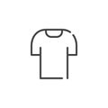 lean shirt line icon