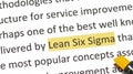 Lean Six Sigma Royalty Free Stock Photo