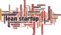 Lean startup word cloud