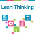 Lean Thinking Colorful Squares Symbols