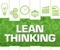 Lean Thinking Green Stripes Lines Symbols