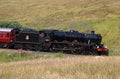 Leander with Dalesman special train, Blea Moor Royalty Free Stock Photo