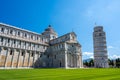 Leaning bell tower of Pisa and the Cathedral